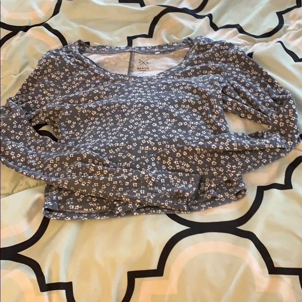 Wide u neck crop top